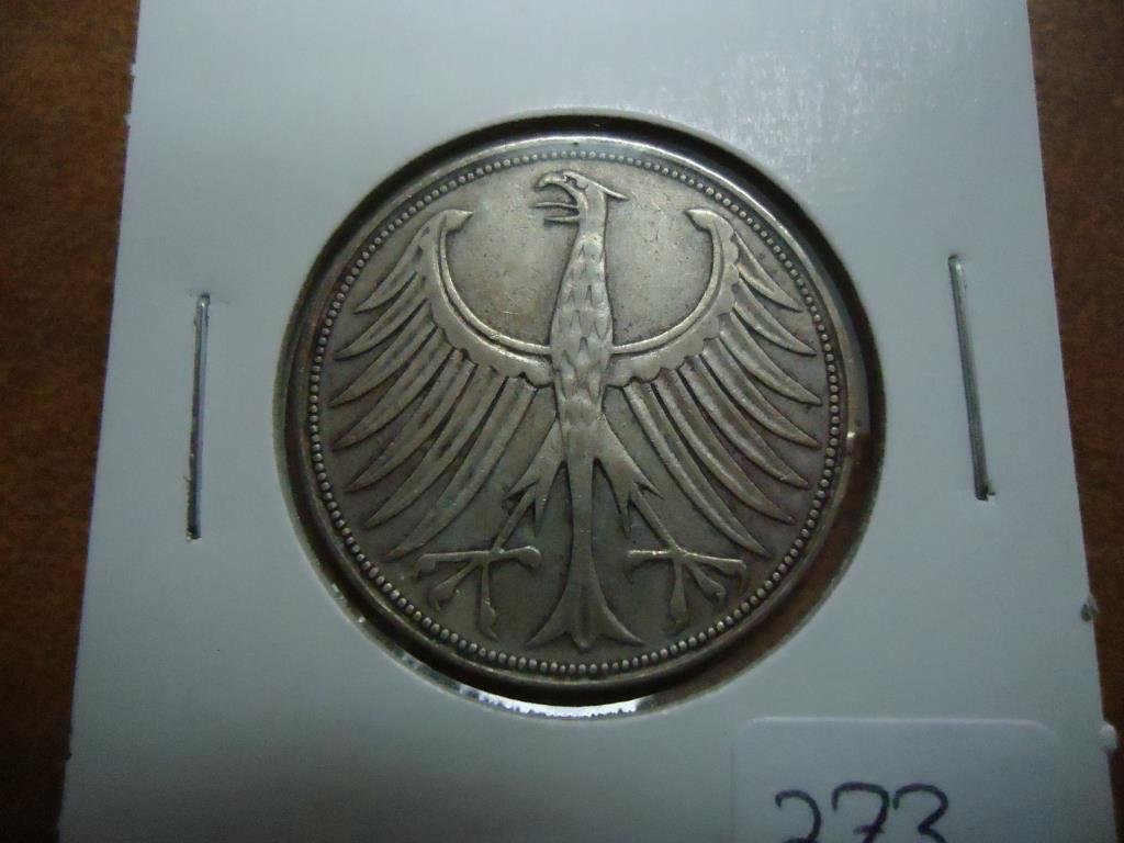 1951 GERMAN SILVER 5 MARK (1 of 2)