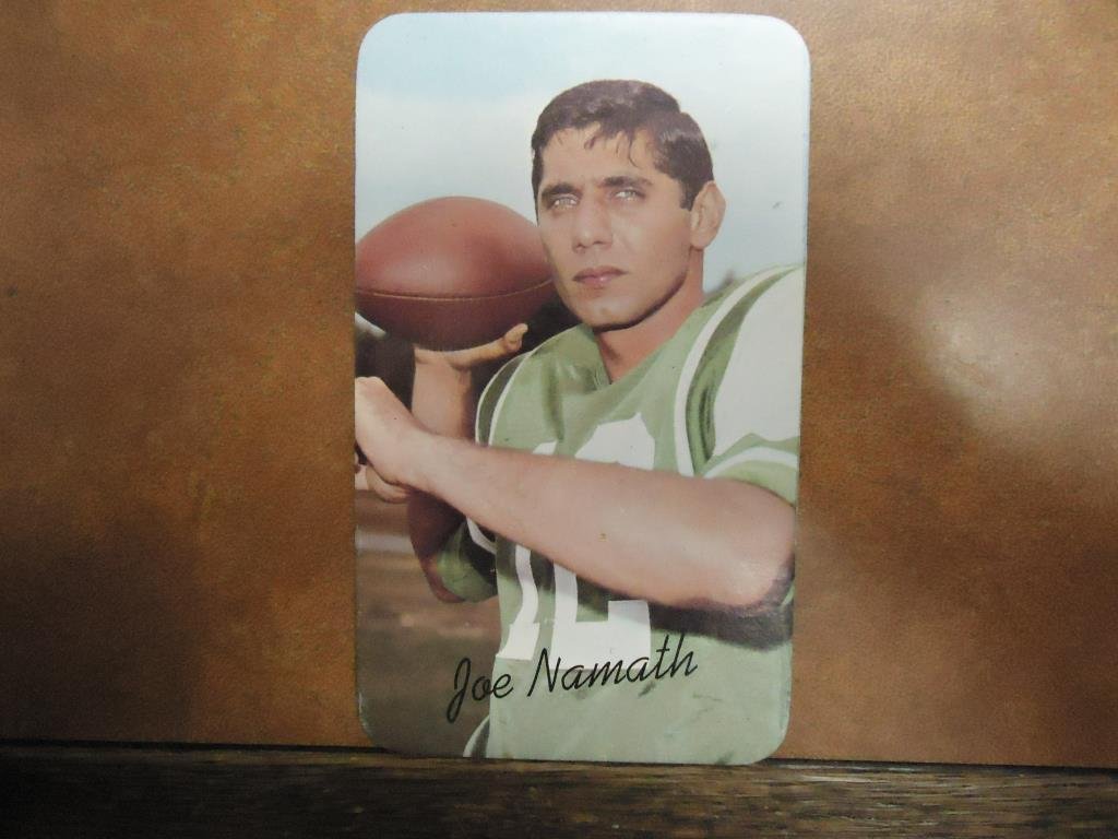 1970 TOPPS BIGS JOE NAMATH FOOTBALL CARD (1 of 2)
