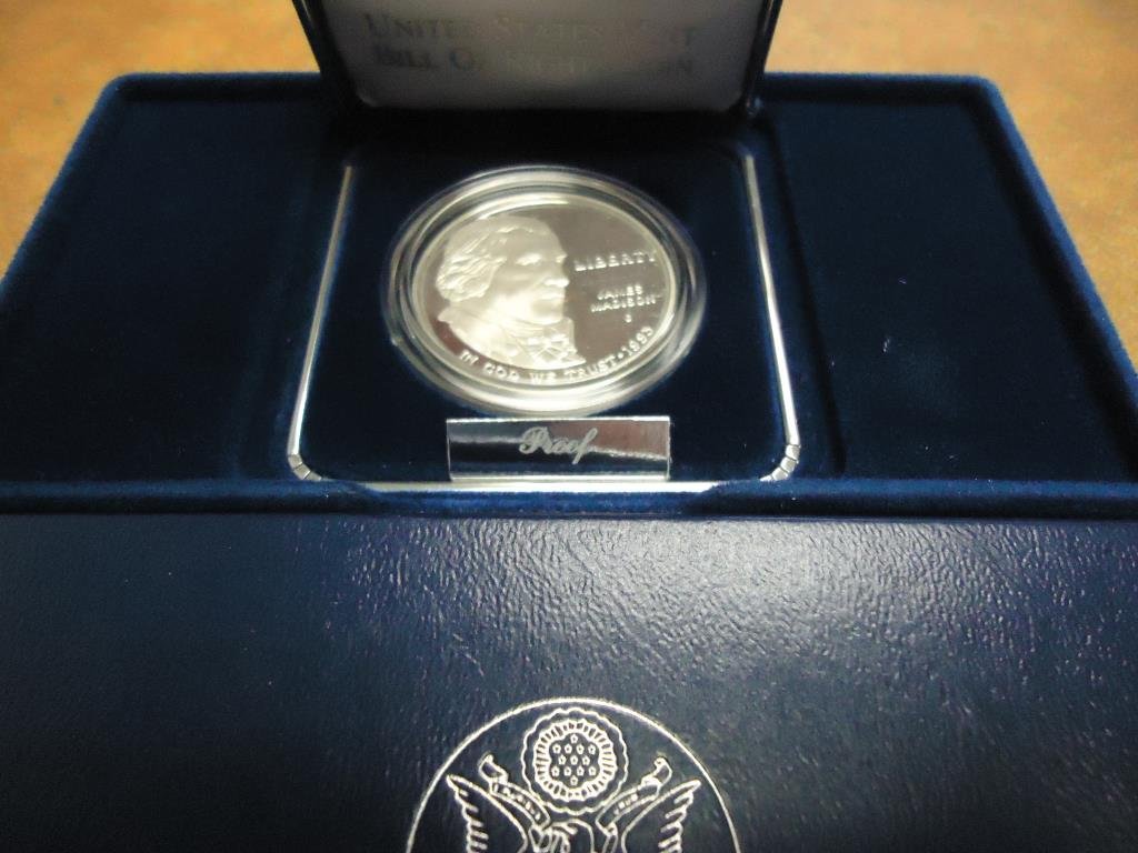 1993-S BILL OF RIGHTS PROOF SILVER DOLLAR ORIGINAL US: ORIGINAL US MINT PACKAGING