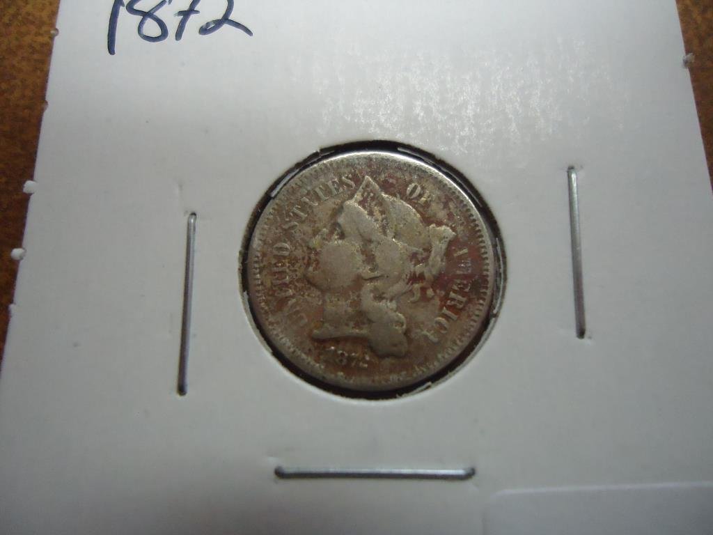 1872 THREE CENT PIECE (NICKEL) (1 of 2)