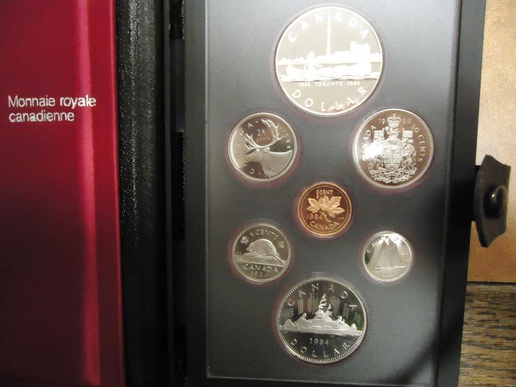 1984 CANADA DOUBLE DOLLAR PROOF SET TORONTO SILVER, (1 of 2)