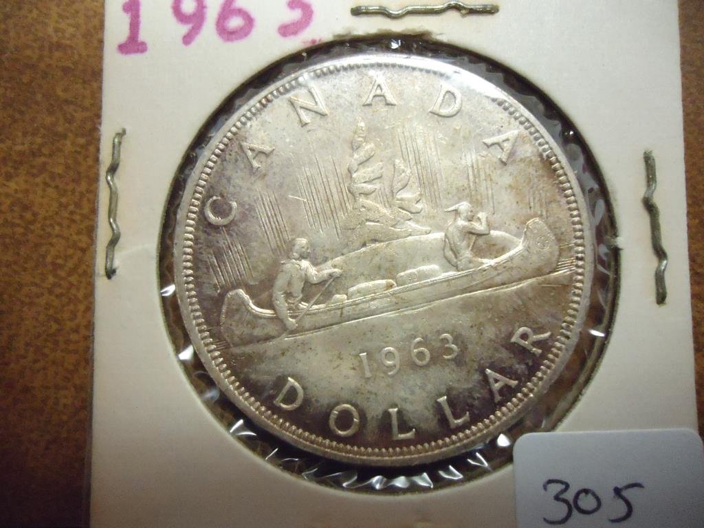 1963 CANADA SILVER DOLLAR (1 of 2)