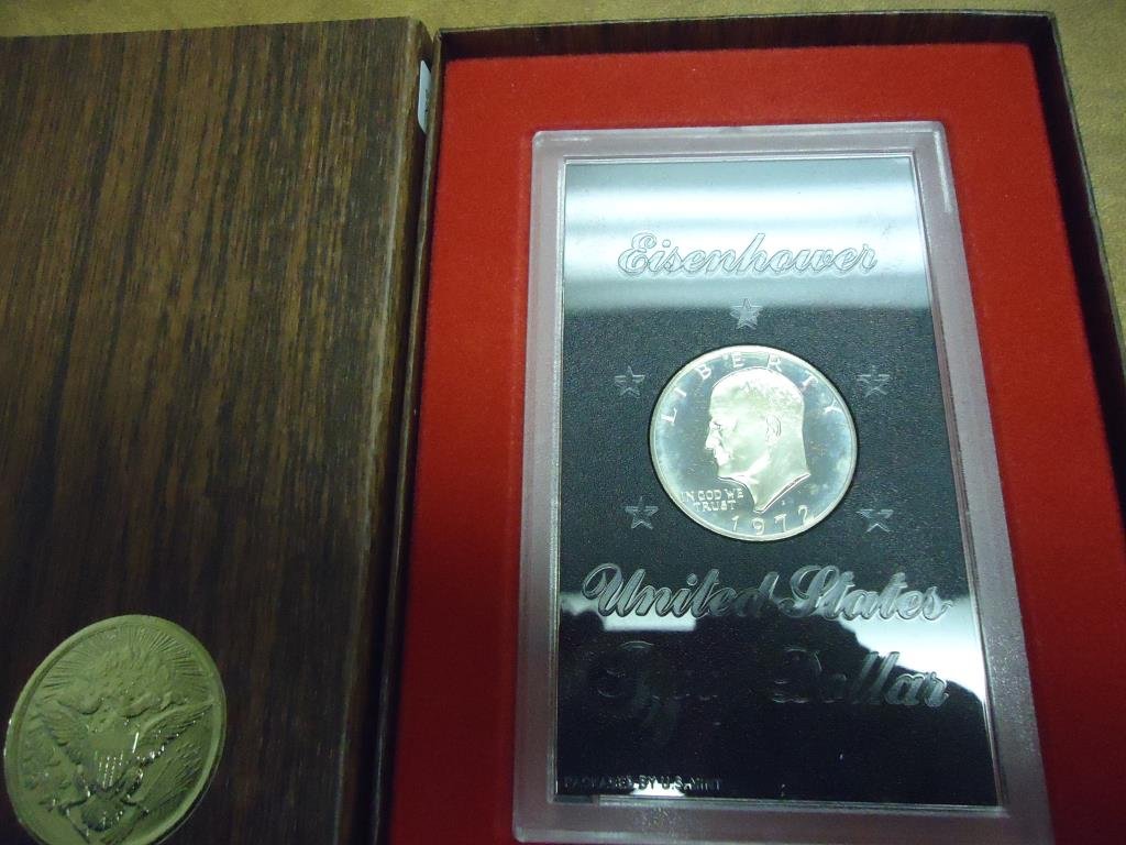 1972-S IKE SILVER DOLLAR PROOF (BROWN PACK) (1 of 2)