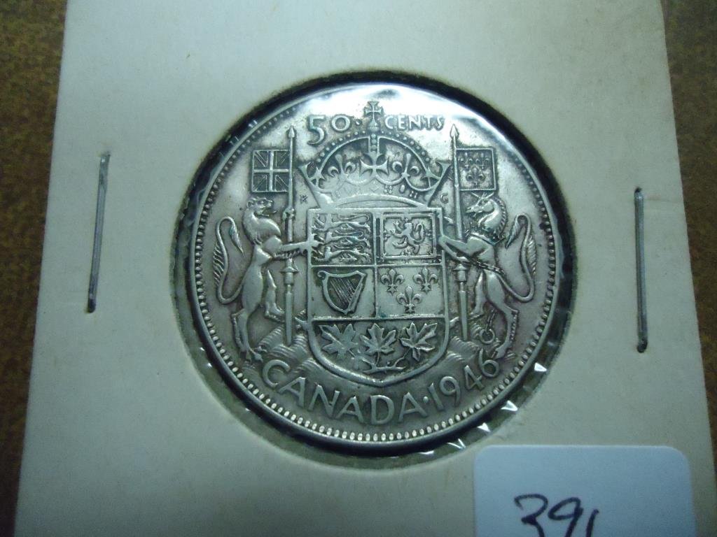 1946 CANADA SILVER 50 CENT (1 of 2)