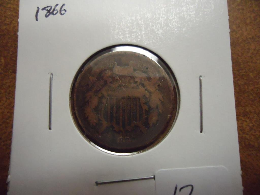 1866 US TWO CENT PIECE (1 of 2)