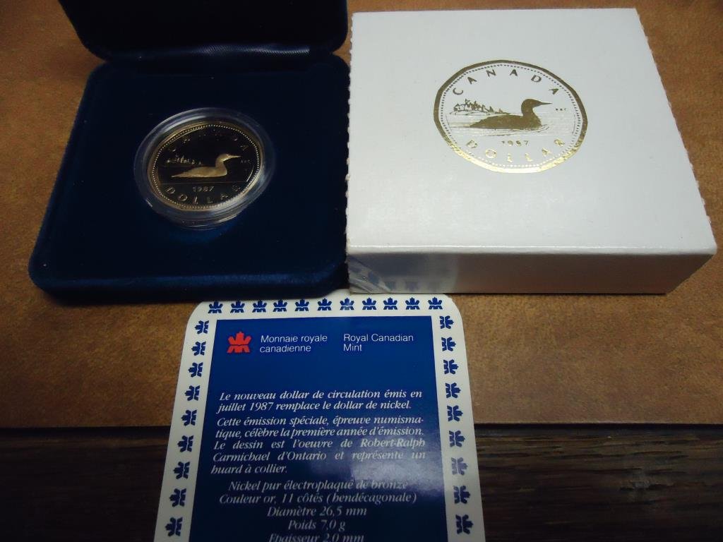 1987 CANADA SPECIAL EDITION PROOF LOON DOLLAR ORIGINAL (1 of 2)