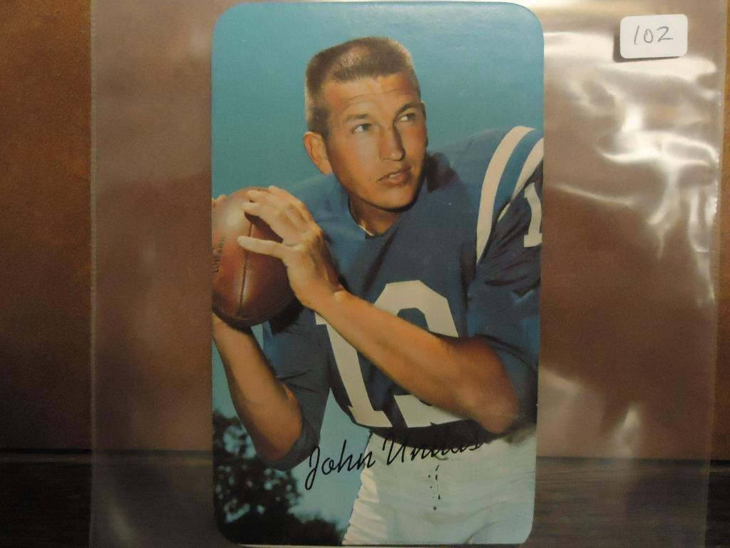 1970 TOPPS BIGS #15 JOHN UNITAS FOOTBALL CARD (1 of 2)