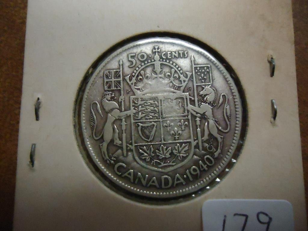 1940 CANADA SILVER 50 CENTS (1 of 2)