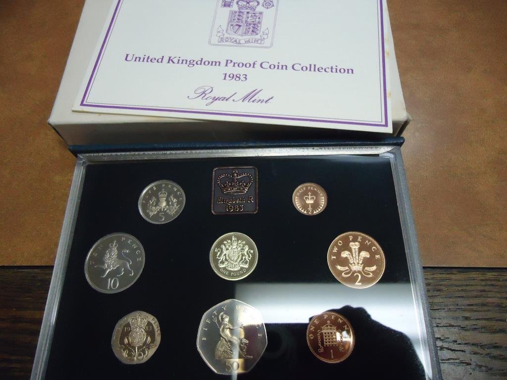 1983 UNITED KINGDOM PROOF COIN COLLECTION ORIGINAL (1 of 2)