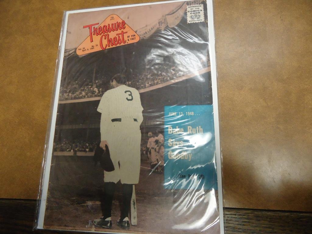 1965 TREASURE CHEST #16 BABE RUTH COMIC BOOK (1 of 1)