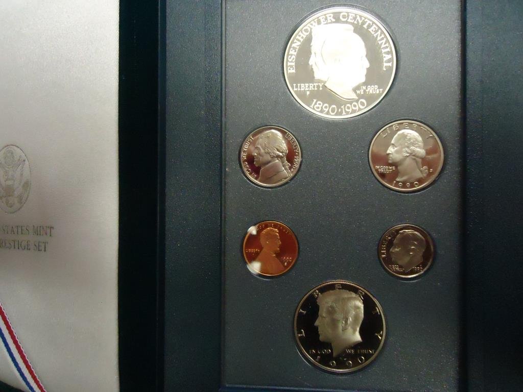 1990 US PRESTIGE PROOF SET EISENHOWER ORIGINAL US MINT (1 of 2)