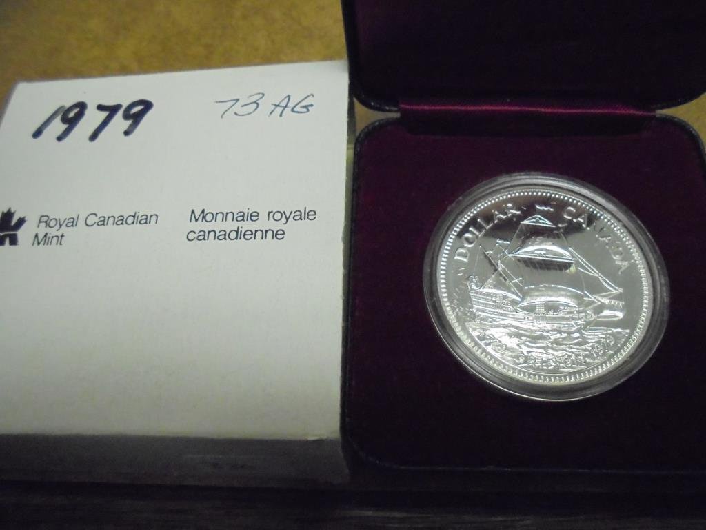 1979 CANADA GRIFFON SILVER DOLLAR PROOF .3750 OZ. ASW, (1 of 2)