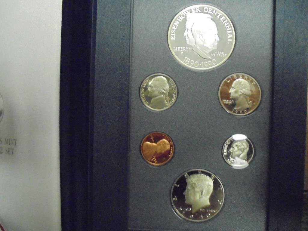 1990 US PRESTIGE PROOF SET EISENHOWER ORIGINAL US MINT (1 of 2)