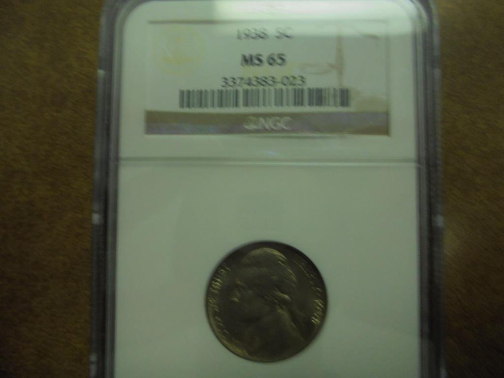 1938 JEFFERSON NICKEL NGC MS65 (1 of 2)