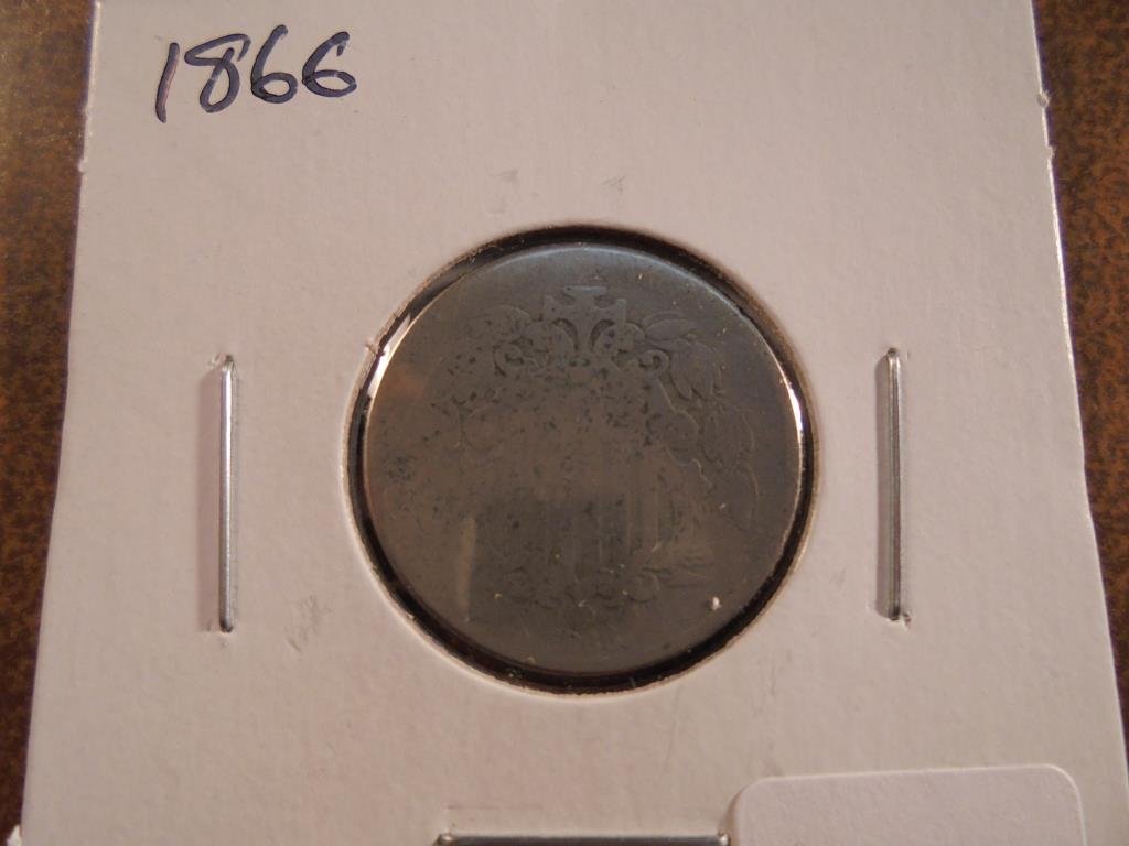 1866 SHIELD NICKEL (1 of 2)