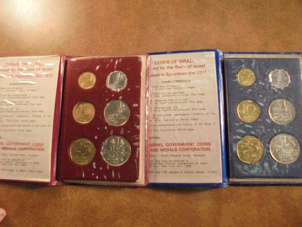 1970 & 1971 ISRAEL JERUSALEM SPECIMEN SETS ORIGINAL (1 of 2)