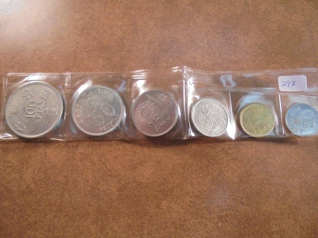 1982 SPAIN 6 COIN MINT SET (1 of 2)
