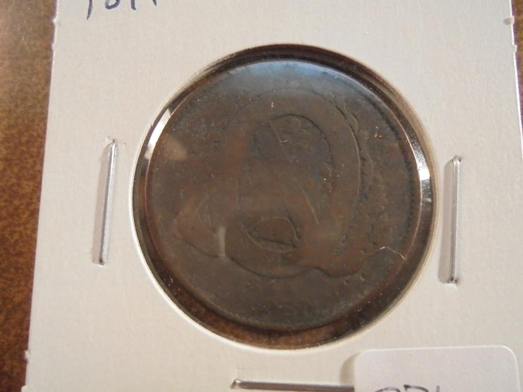 1844 HALF PENNY BANK TOKEN OF MONTREAL (1 of 2)