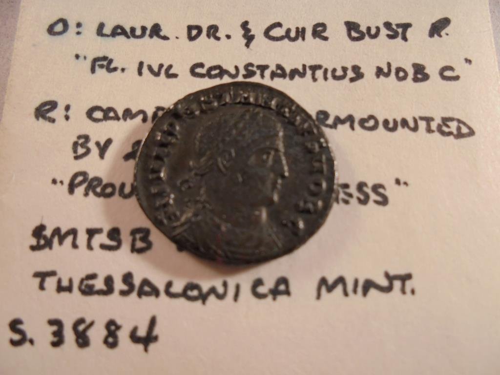 324-337 CONSTANTIUS II ANCIENT COIN EXTRA FINE (1 of 2)
