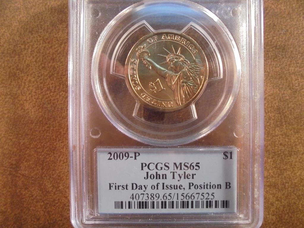 2009-P TYLER DOLLAR PCGS MS65 POS. B 1ST DAY ISSUE (1 of 2)