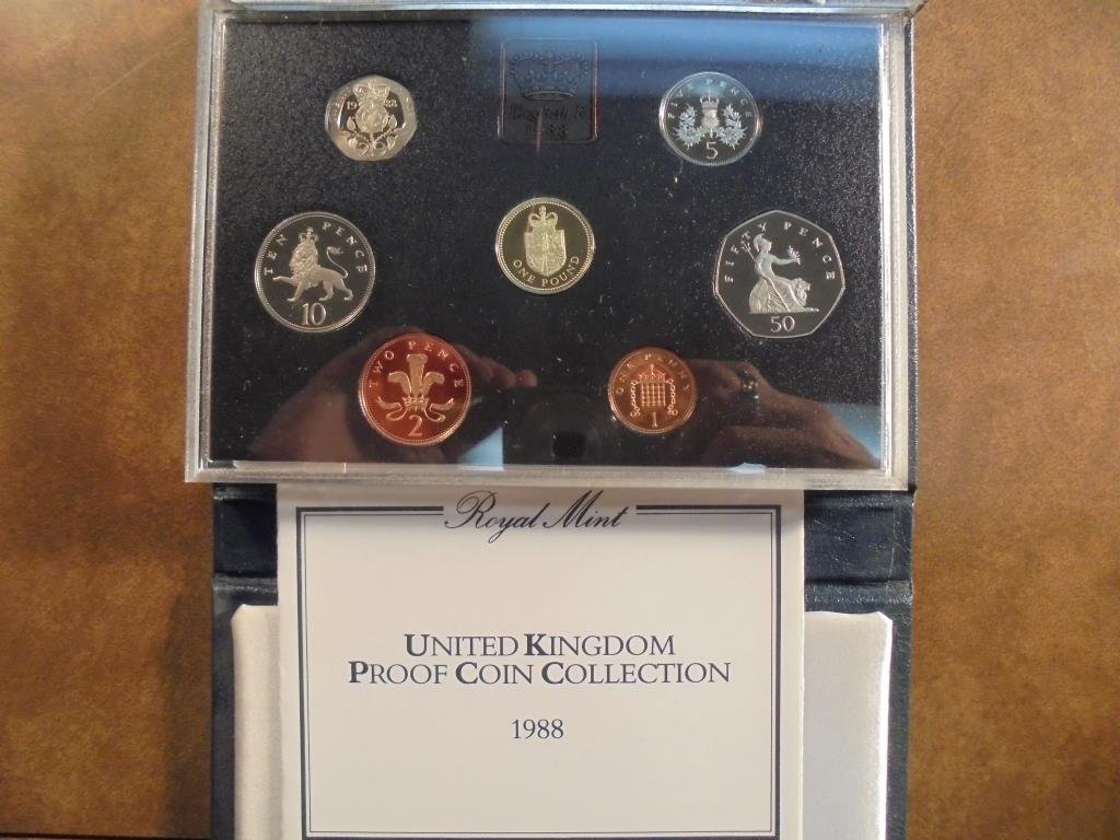 1988 UNITED KINGDOM PROOF SET ORIGINAL ROYAL MINT (1 of 2)