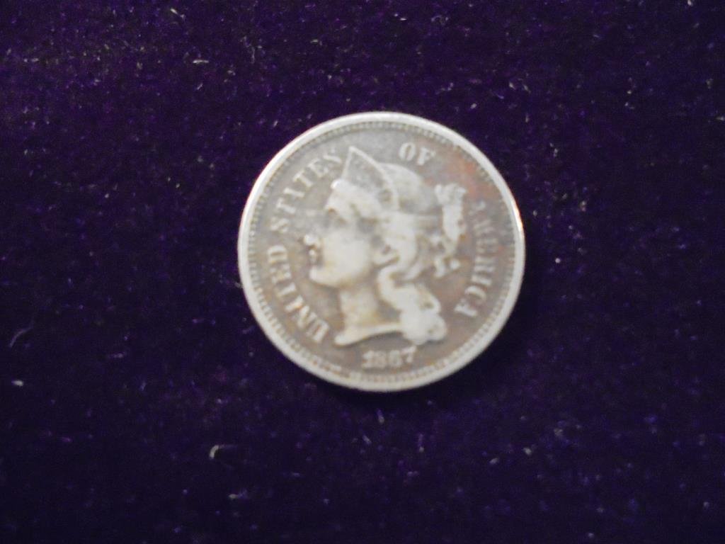1867 THREE CENT PIECE (NICKEL) (1 of 2)