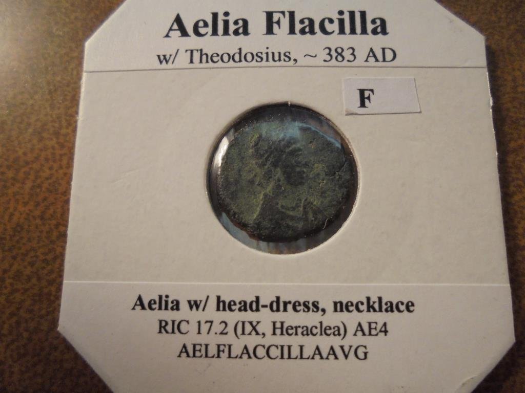 383 A.D. AELIA FLACILLA ANCIENT COIN (1 of 2)