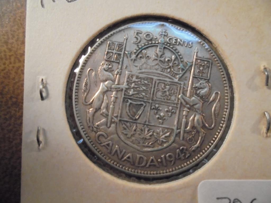 1943 CANADA SILVER 50 CENTS (1 of 2)