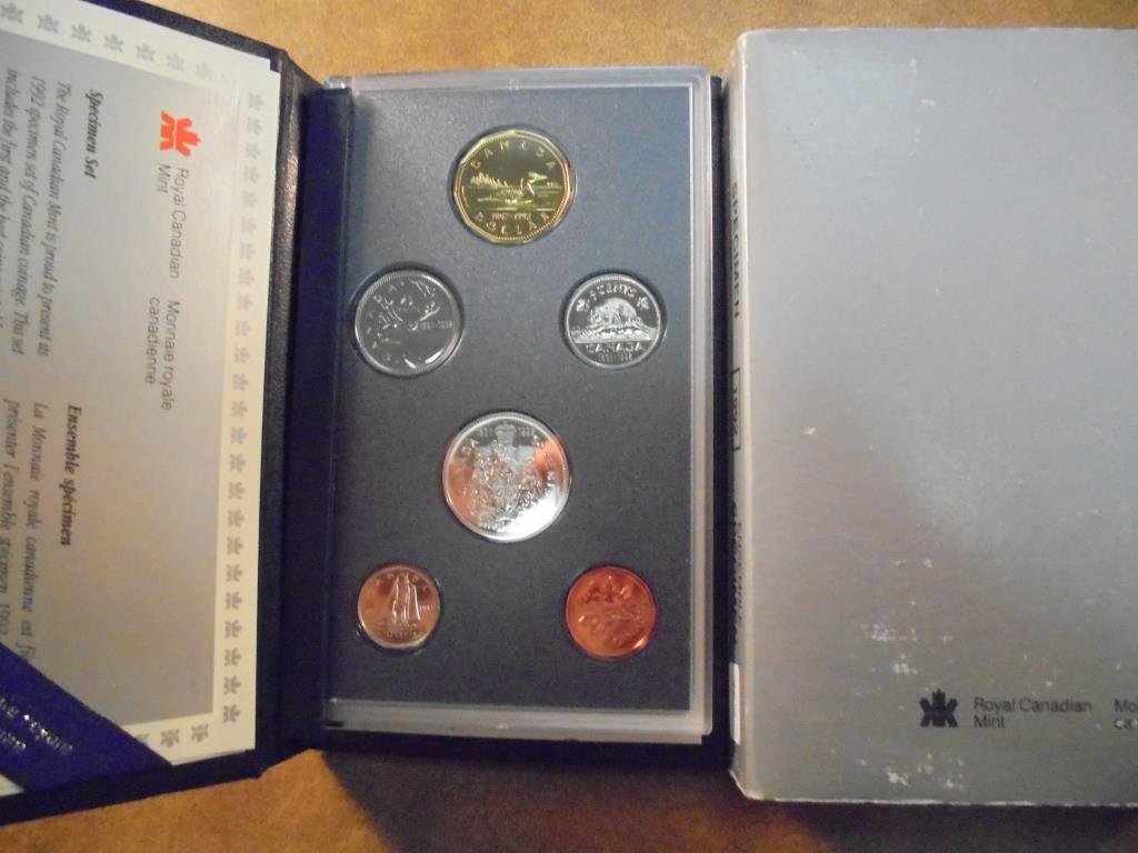 1992 CANADA SPECIMEN SET ORIGINAL ROYAL CANADIAN MINT (1 of 2)