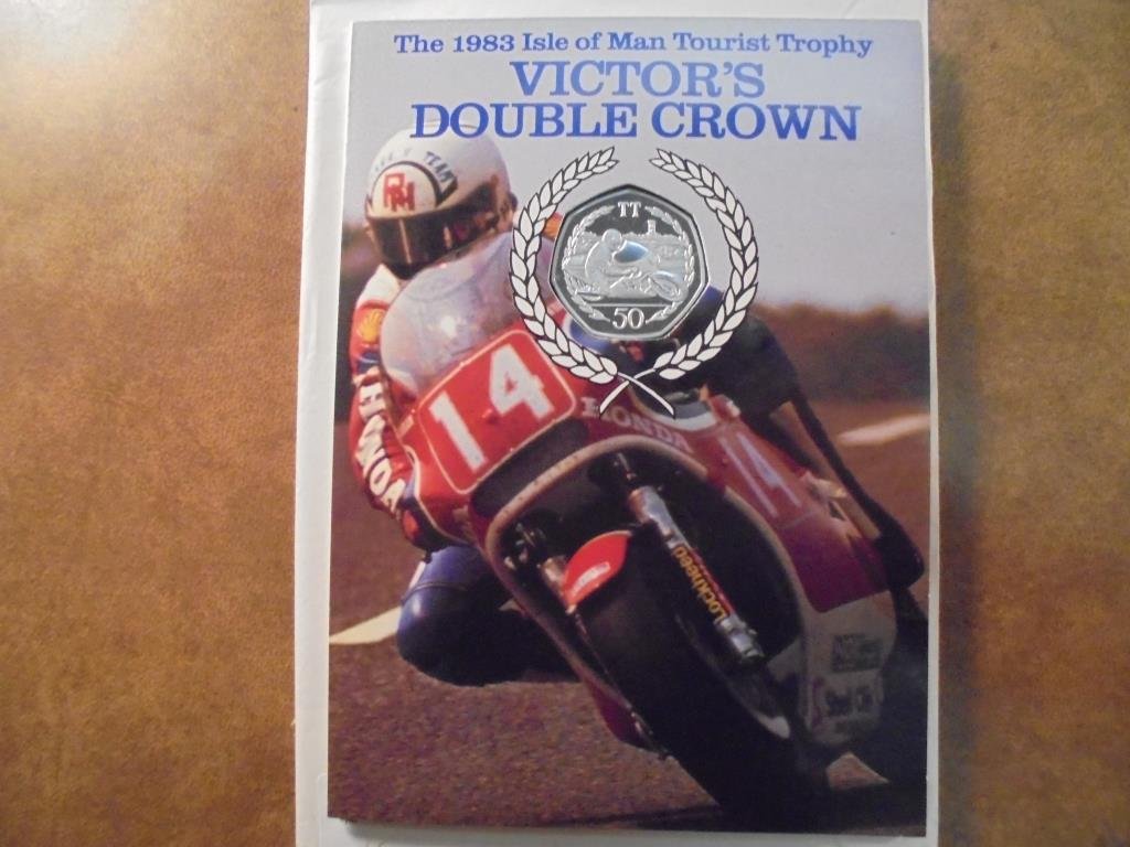 1983 ISLE OF MAN SILVER PROOF 50 PENCE IN VICTORS: DOUBLE CROWN PACKAGING