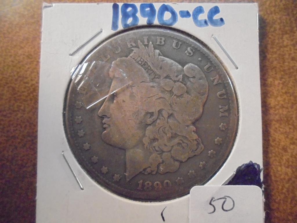 1890-CC MORGAN SILVER DOLLAR (1 of 2)