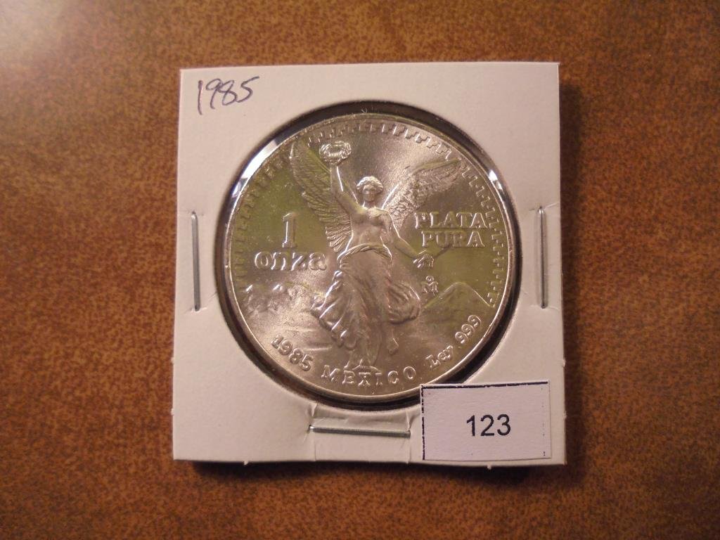 1985 MEXICO 1 OZ. SILVER LIBERTAD UNC (1 of 2)