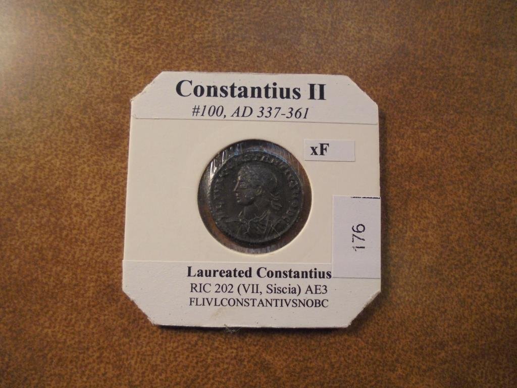 337-361 CONSTANTIUS II ANCIENT COIN EXTRA FINE (1 of 2)