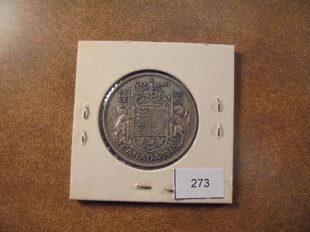 1940 CANADA SILVER 50 CENTS (1 of 2)