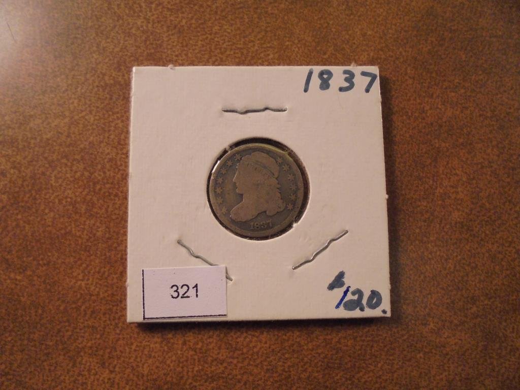 1837 CAPPED BUST DIME (1 of 2)