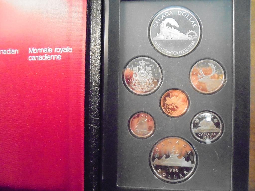 1986 CANADA DOUBLE DOLLAR PROOF SET VAN COUVER SILVER, (1 of 2)