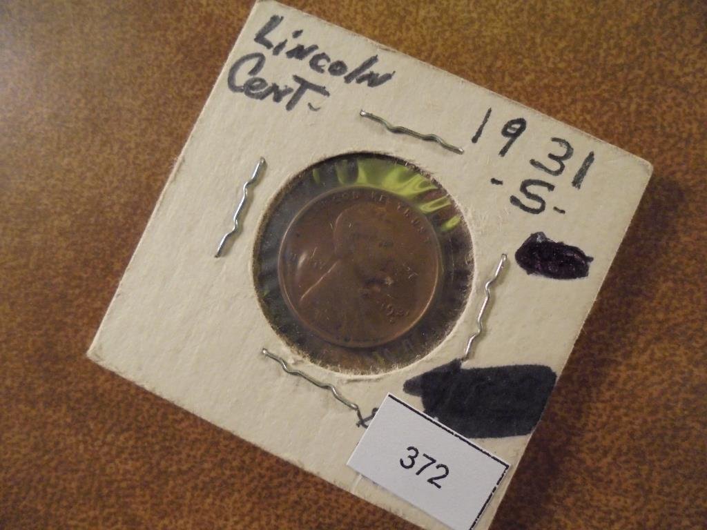 1931-S LINCOLN CENT KEY DATE (FINE) (1 of 2)