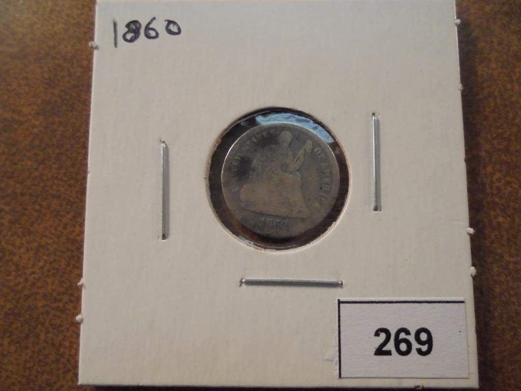1860 SEATED LIBERTY HALF DIME (1 of 2)
