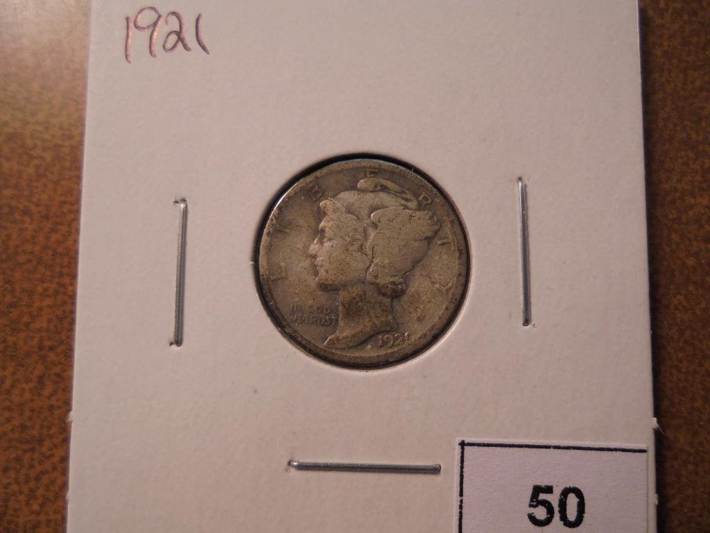 1921 MERCURY DIME KEY DATE (1 of 2)