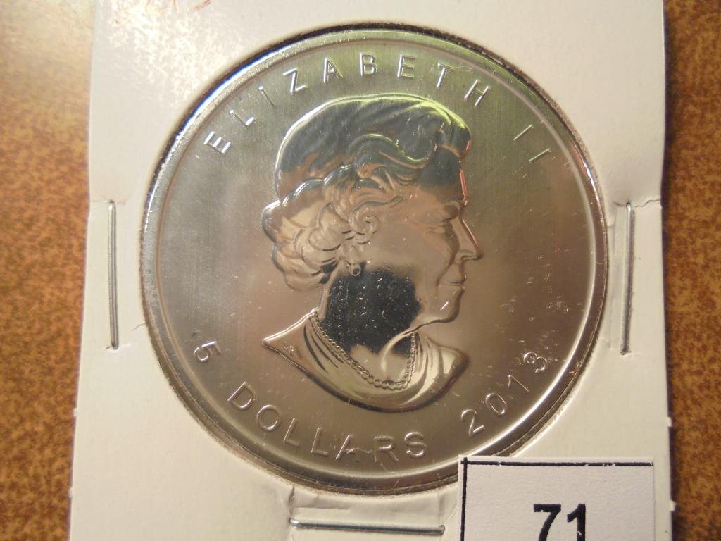 2013 CANADA 1 OZ. SILVER $5 MAPLE LEAF (PF LIKE) (1 of 2)