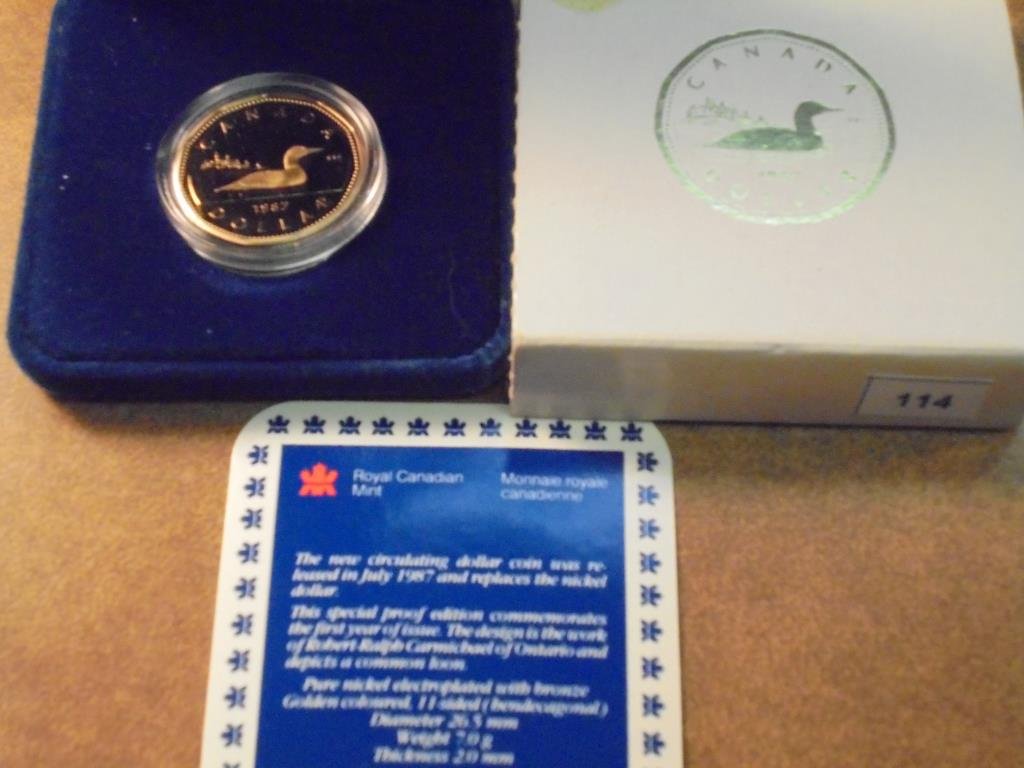 1987 CANADA SPECIAL PROOF LOON DOLLAR ORIGINAL ROYAL (1 of 2)