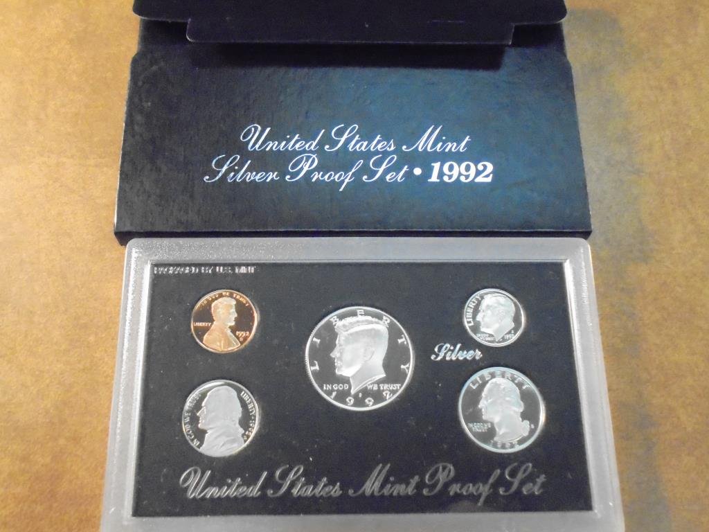 1992 US SILVER PROOF SET (WITH BOX) (1 of 2)