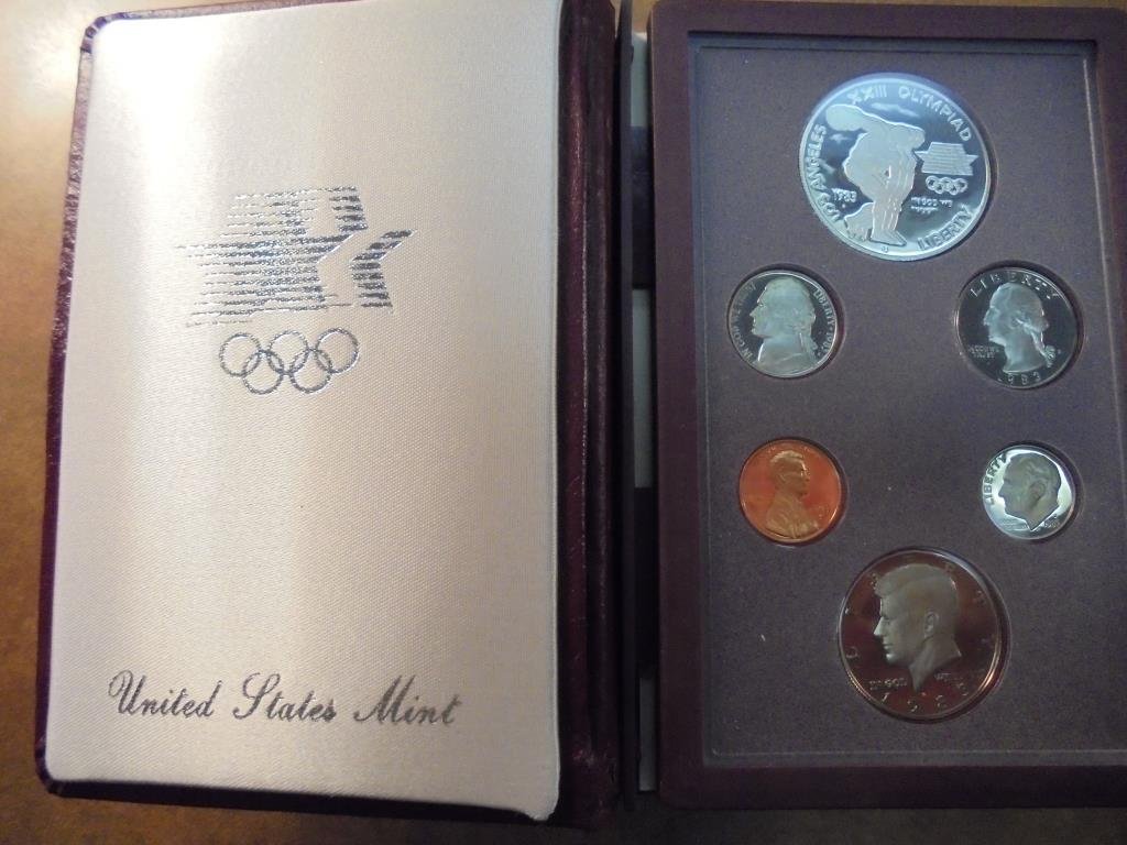 1983 US PRESTIGE PROOF SET OLYMPICS ORIGINAL US MINT (1 of 3)