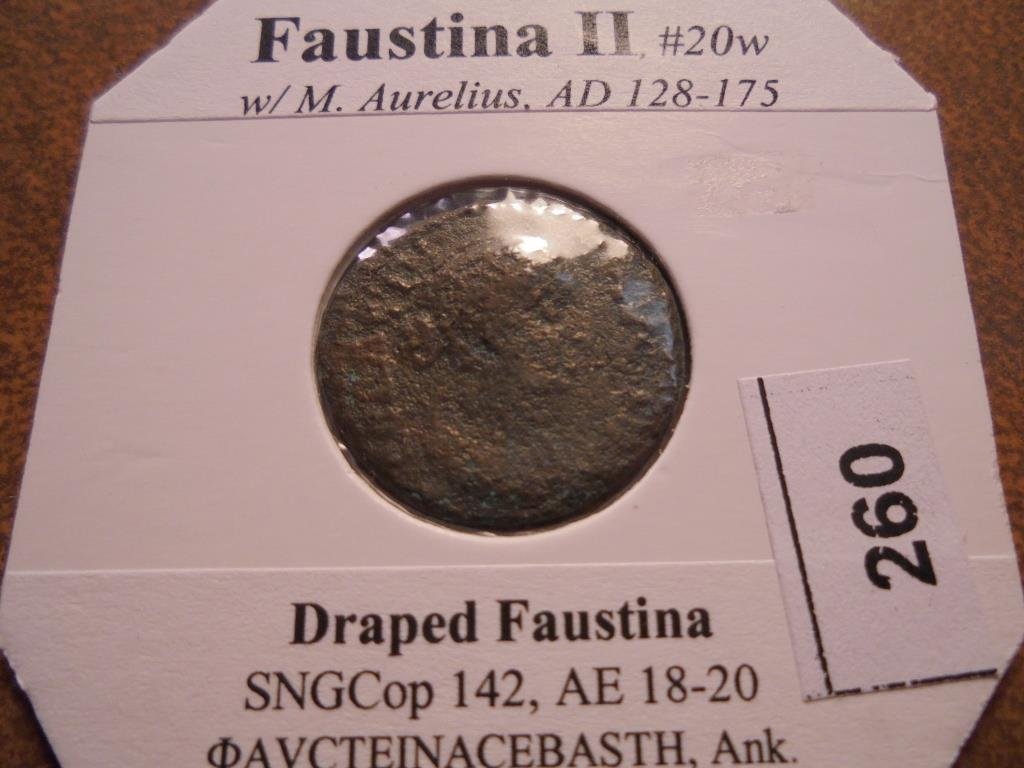 128-175 A.D. FAUSTINA II ANCIENT COIN (1 of 2)