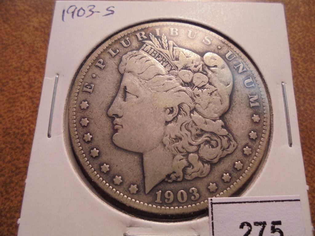 1903-S MORGAN SILVER DOLLAR BETTER DATE (1 of 2)