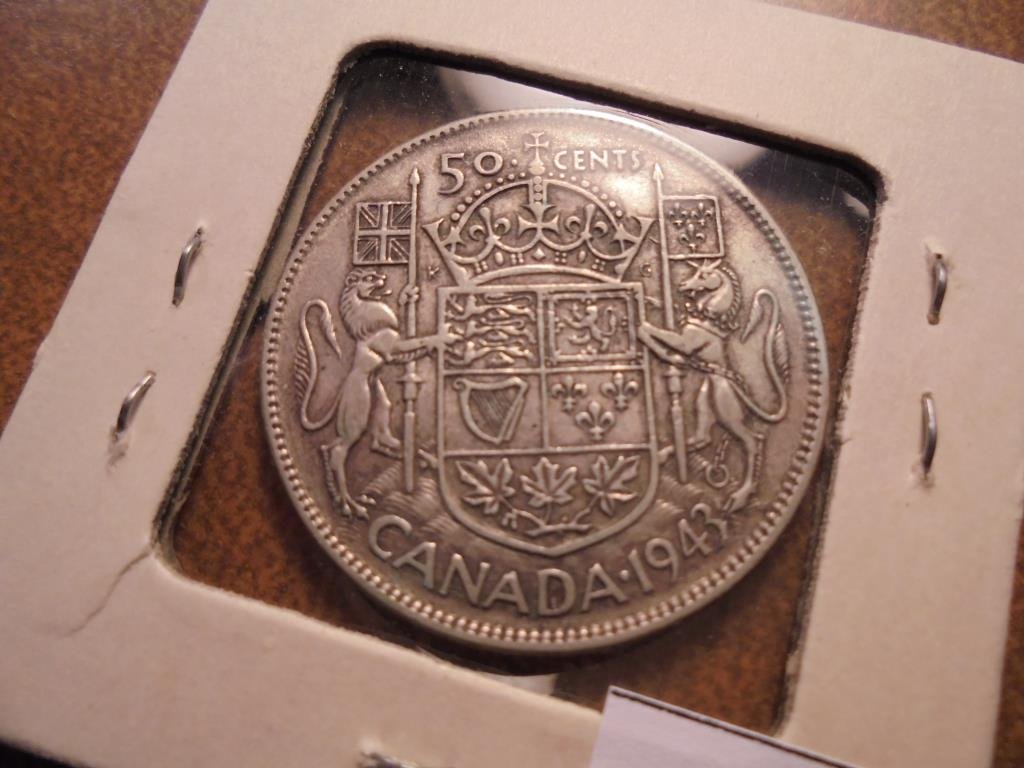 1943 CANADA SILVER 50 CENT (1 of 2)