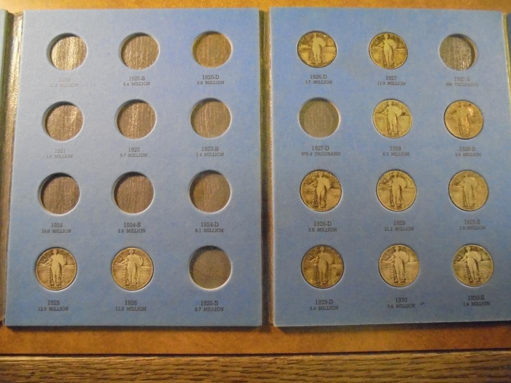 PARTIAL 1916-1930 STANDING LIBERTY QUARTER SET 12 COINS (1 of 2)