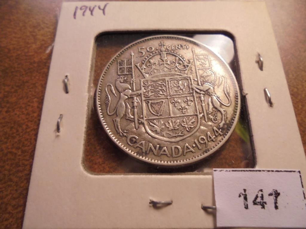 1944 CANADA SILVER 50 CENTS (1 of 2)