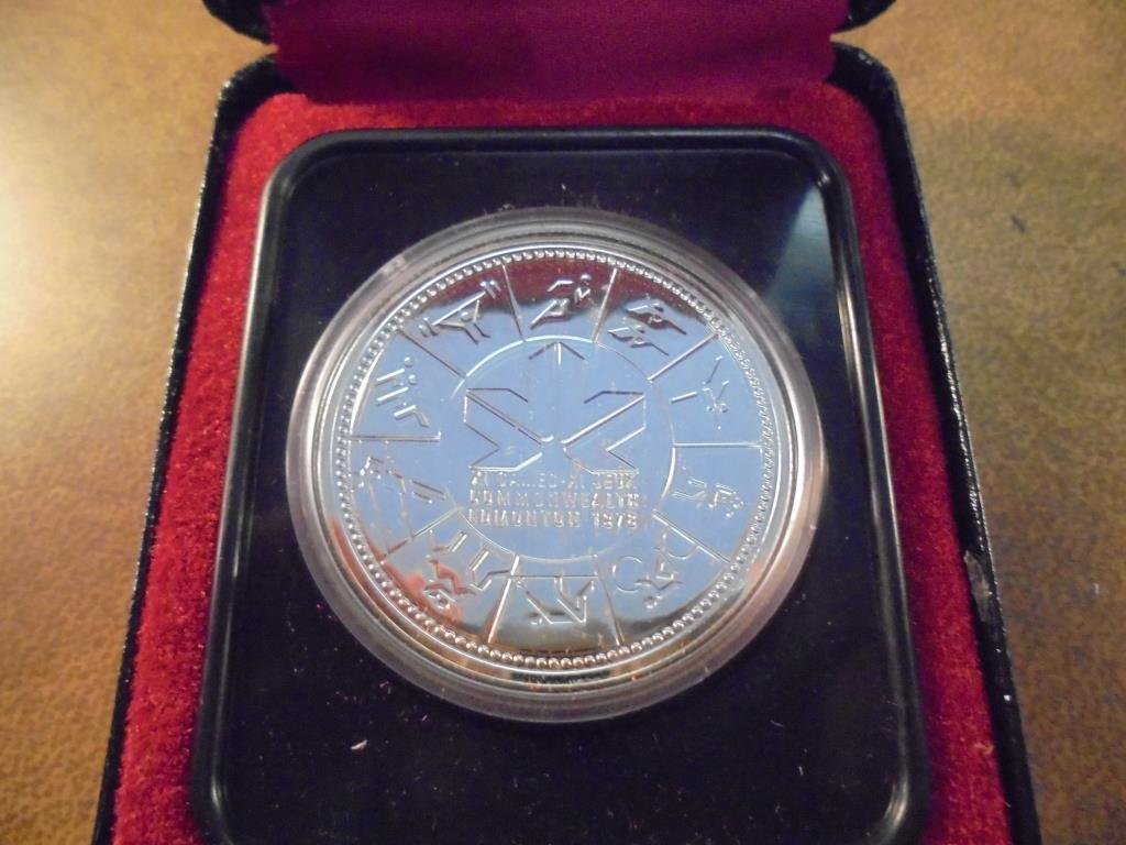 1978 CANADA XI GAMES PROOF SILVER DOLLAR .3750 OZ. ASW, (1 of 2)