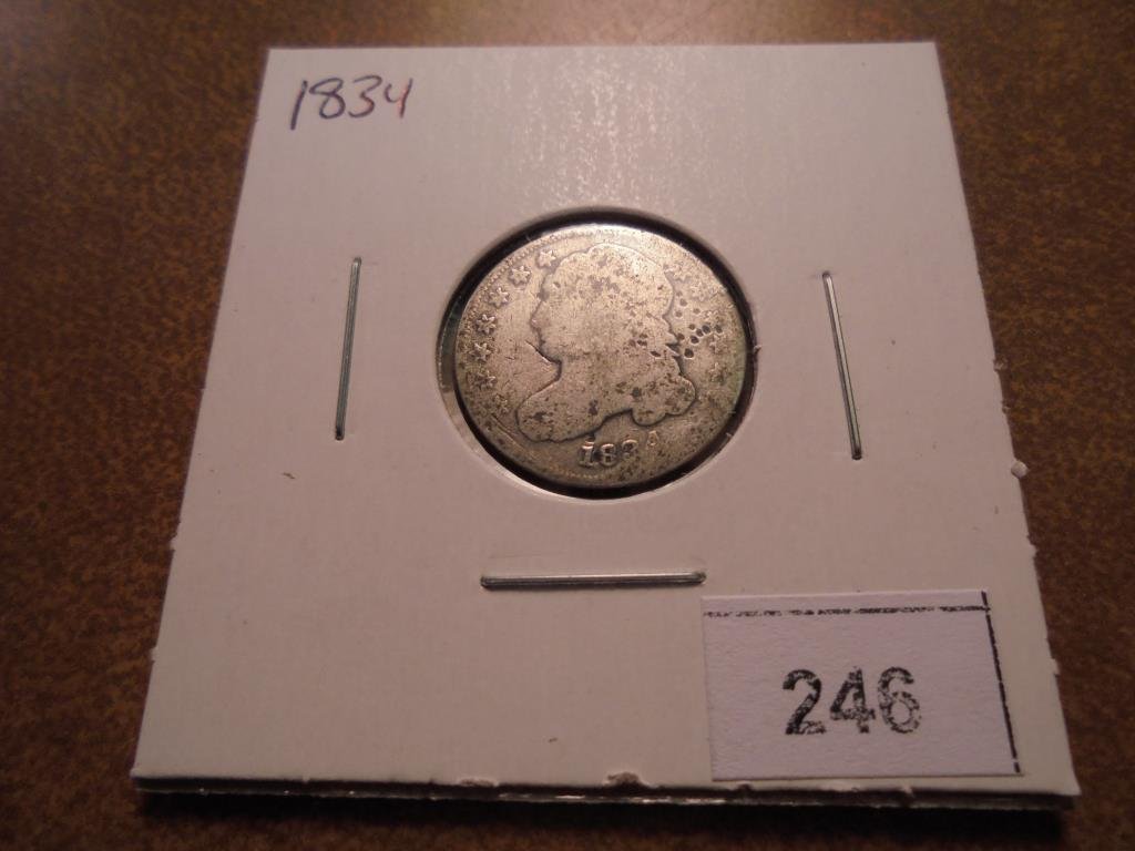 1834 CAPPED BUST DIME (1 of 2)